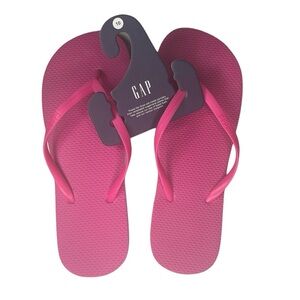Barbiecore Pink The Gap Flip Flop Slides Beachwear Summer Size 10 Vegan NWT